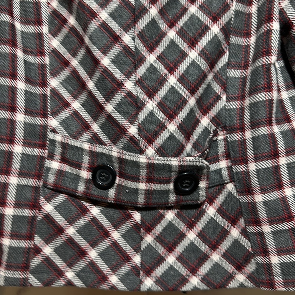 - Flying Tomato Checkard Pea coat size S - Picture 3 of 9